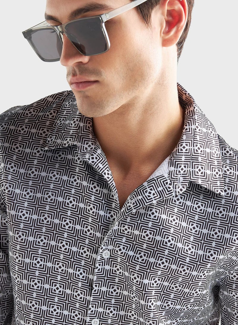 Printed  Regular Fit Shirt