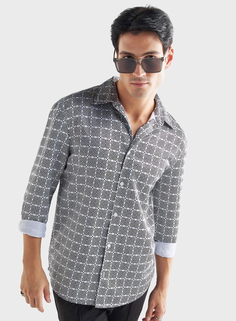 Printed  Regular Fit Shirt