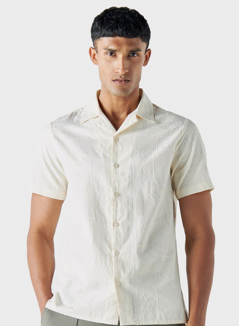 Embroidered Regular Fit Shirt