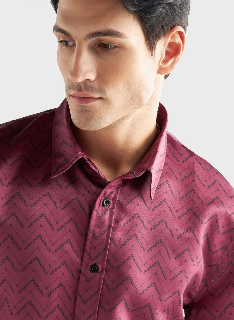 Printed  Regular Fit Shirt