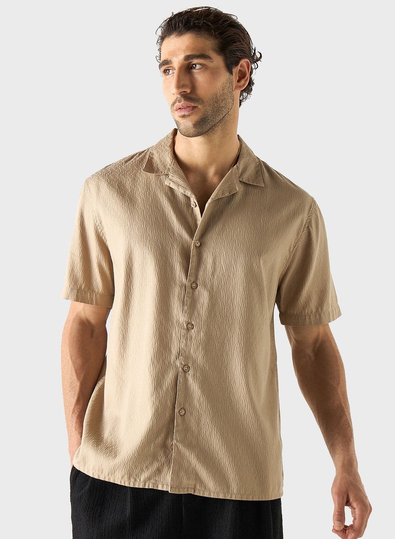 Textured Regular Fit Shirt