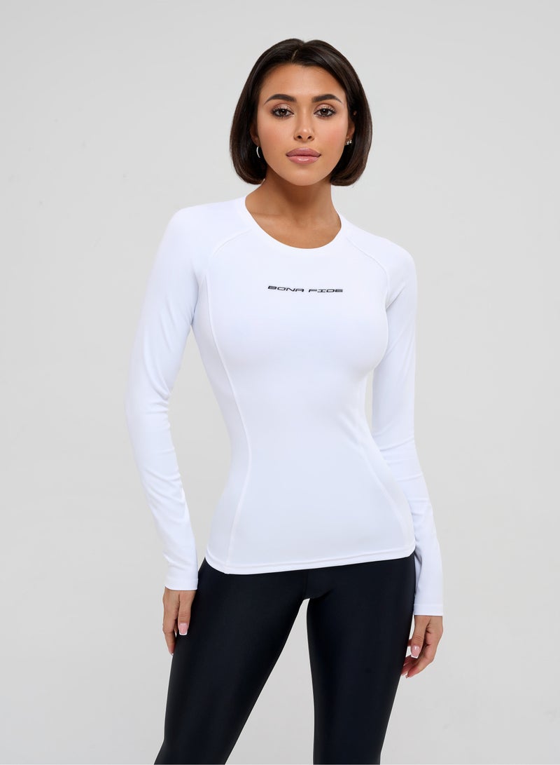 Bona Fide Compression Shirts for Women – Long/Short Sleeve Women’s Workout Crop Top - Designed for Gym, Workout and Running