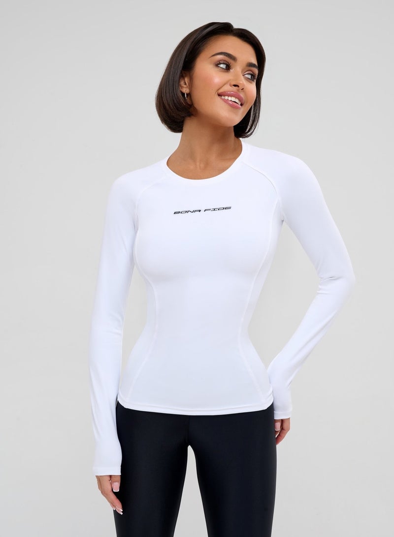 Bona Fide Compression Shirts for Women – Long/Short Sleeve Women’s Workout Crop Top - Designed for Gym, Workout and Running