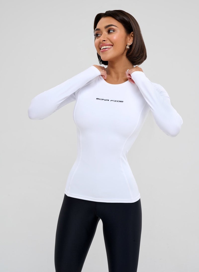 Bona Fide Compression Shirts for Women – Long/Short Sleeve Women’s Workout Crop Top - Designed for Gym, Workout and Running