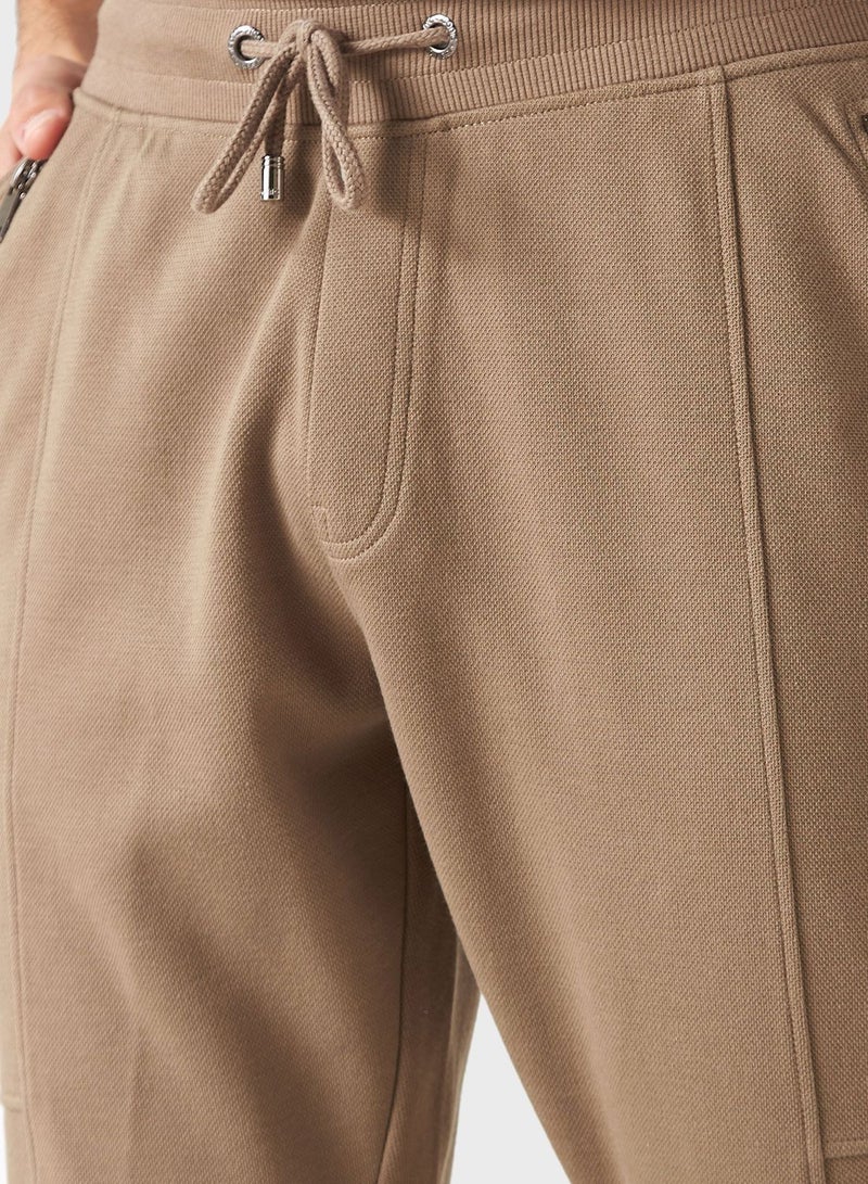 Pocket Detail Drawstring Sweatpants