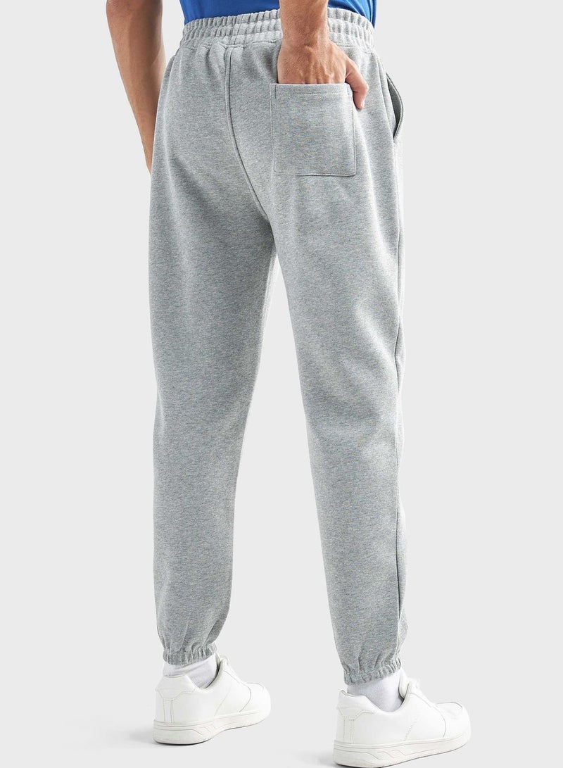 Drawstring Graphic Print Sweatpants