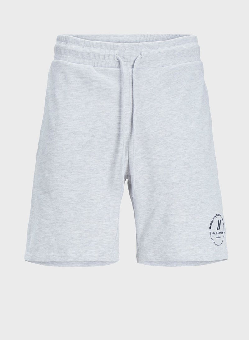 Logo Drawstring Sweat Shorts