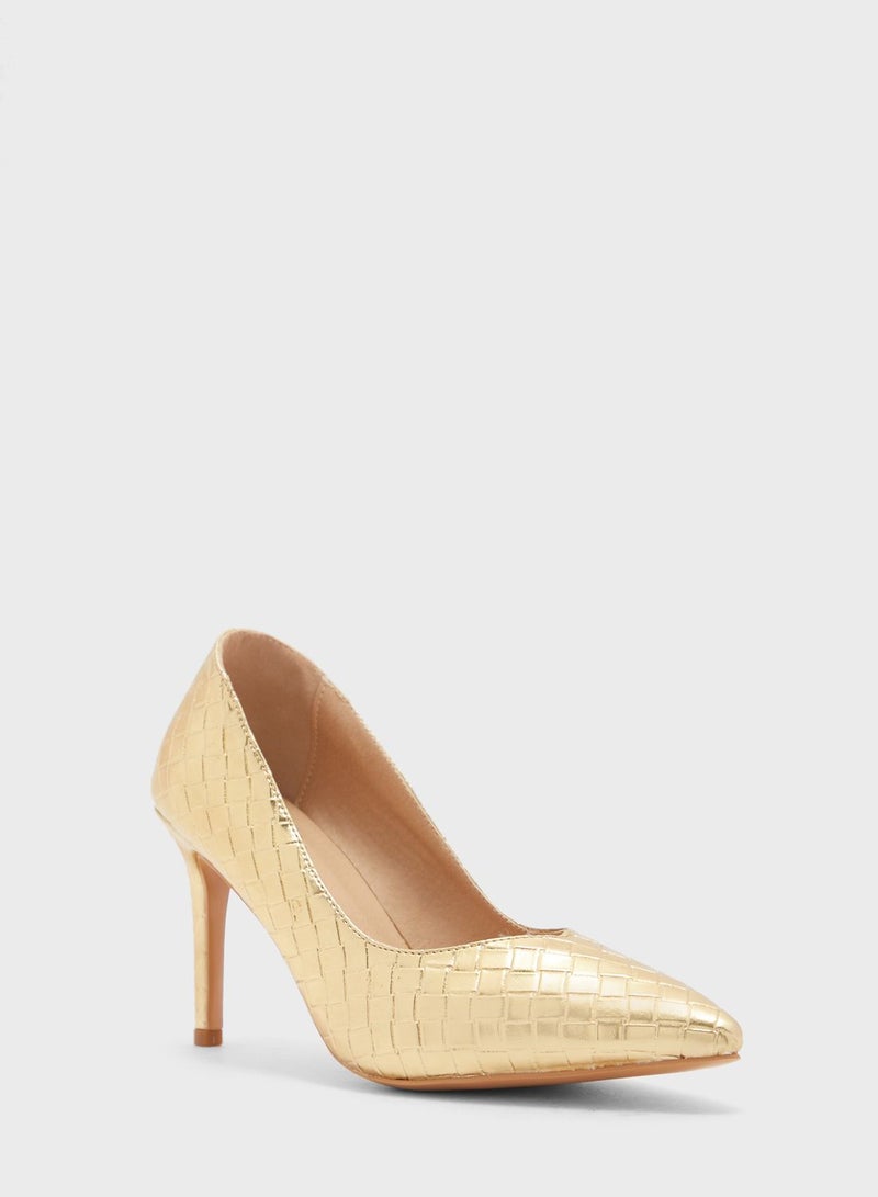 Metallic Woven Pointed Pump