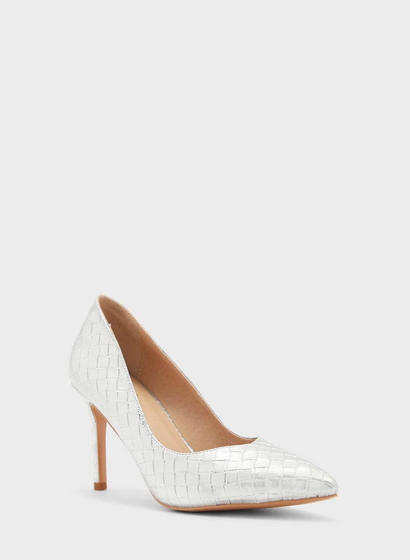 Metallic Woven Pointed Pump