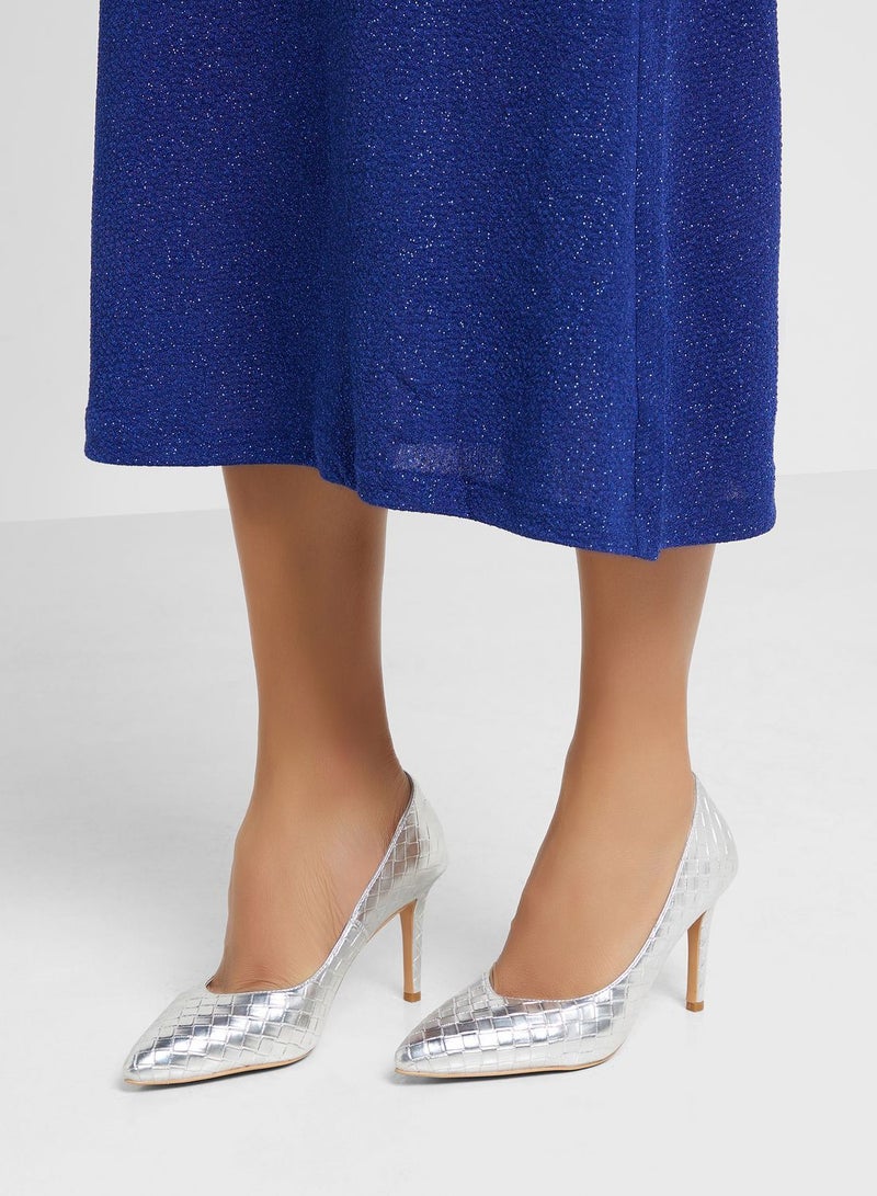 Metallic Woven Pointed Pump