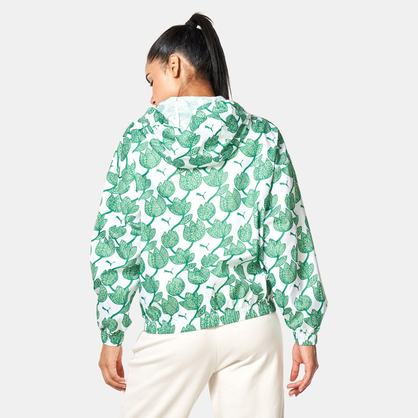 Women's Blossom All Over Print Windbreaker Jacket