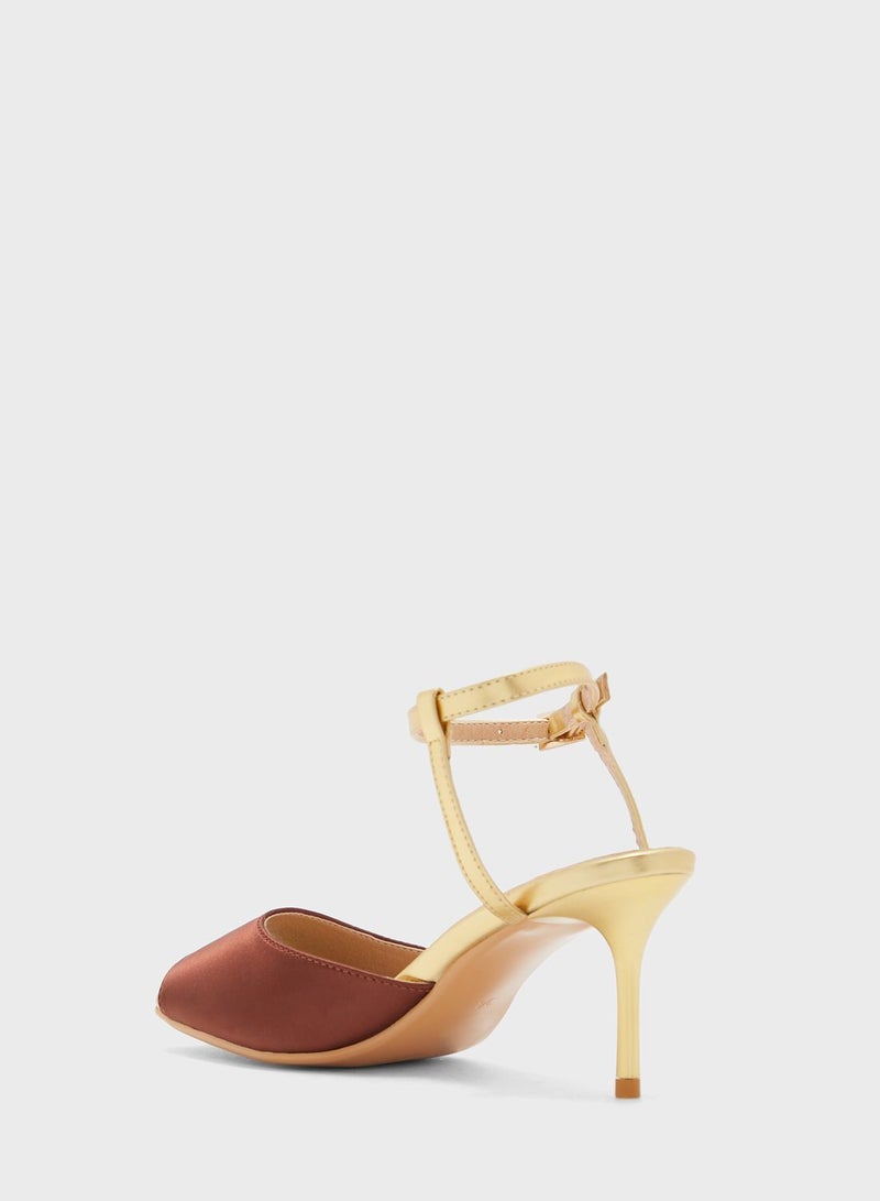 Peeptoe Ankle Strap Pump