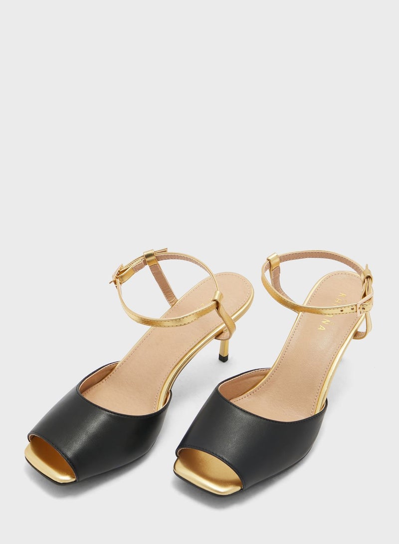 Peeptoe Ankle Strap Pump