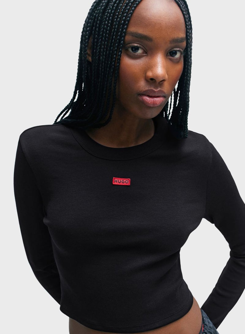 Crew Neck Crop Top