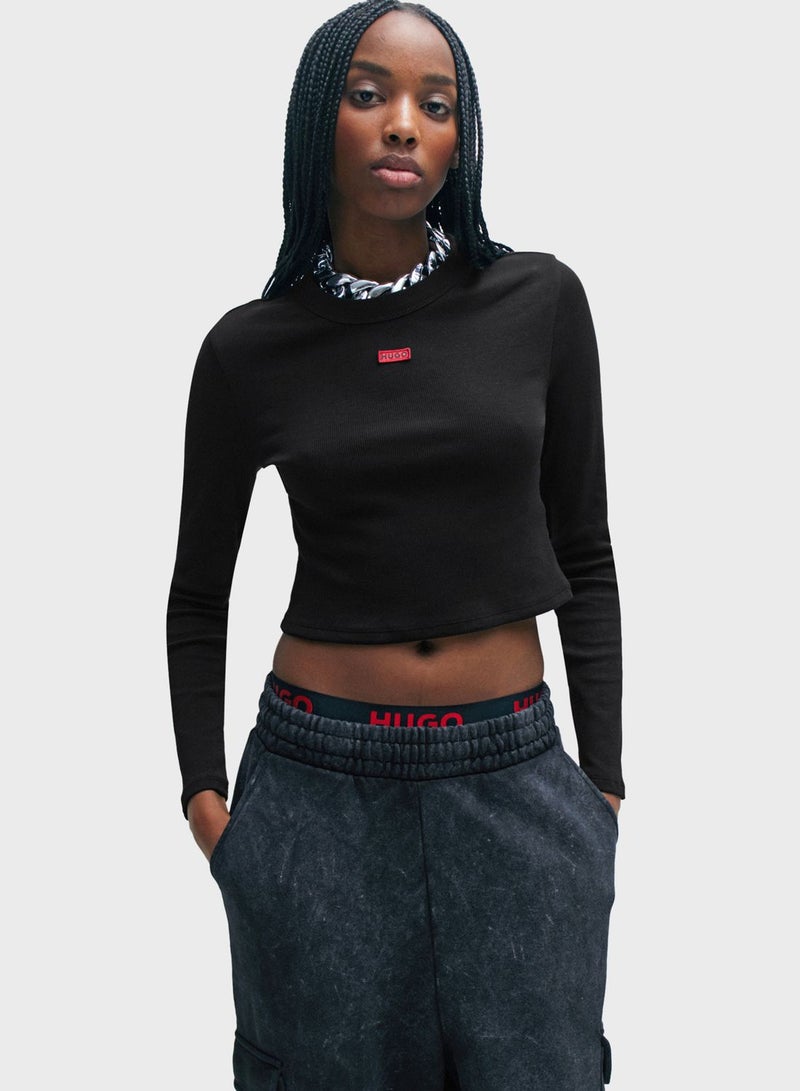 Crew Neck Crop Top