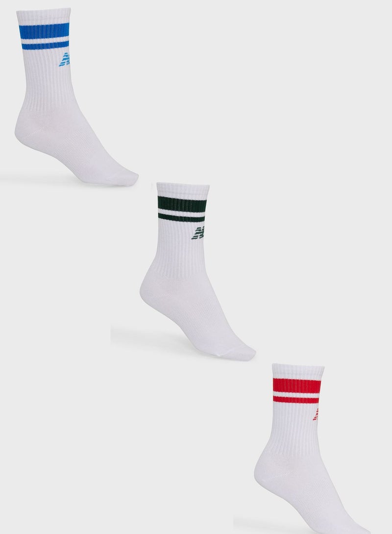 3 Pack Essential Line Midcalf Socks