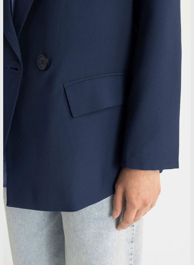Regular Fit Jacket Collar Blazer