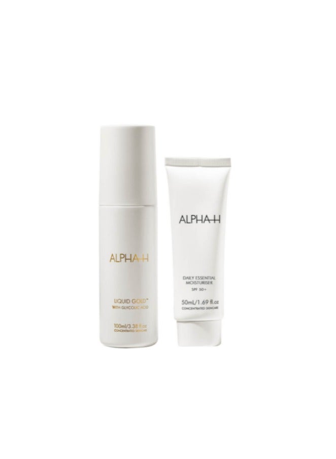 ALPHA-H GLOW AND PROTECT DUO (WORTH £76.00)