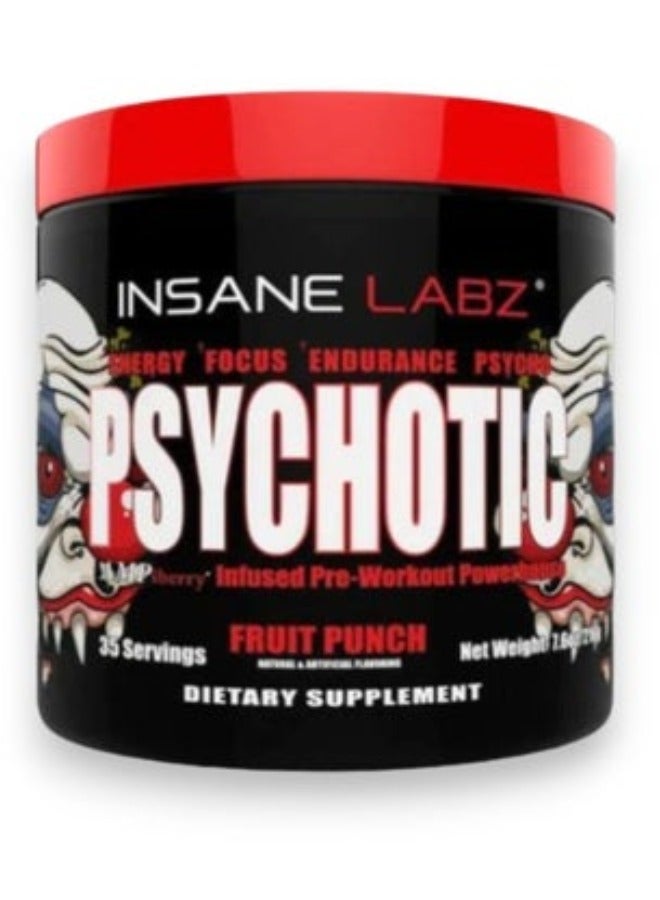 Psychotic, Fruit Punch Flavour, 35 Servings