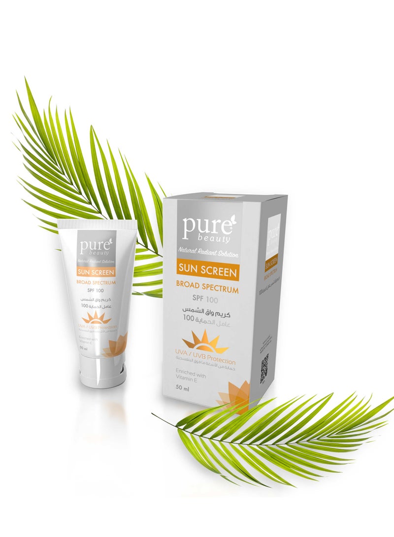 Pure Beauty Sunscreen Cream SPF 100 - 50 ml