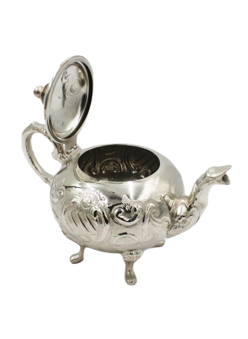 Moroccan Arabic Traditional Silver Plated Tea Pot 16 X 26 cm