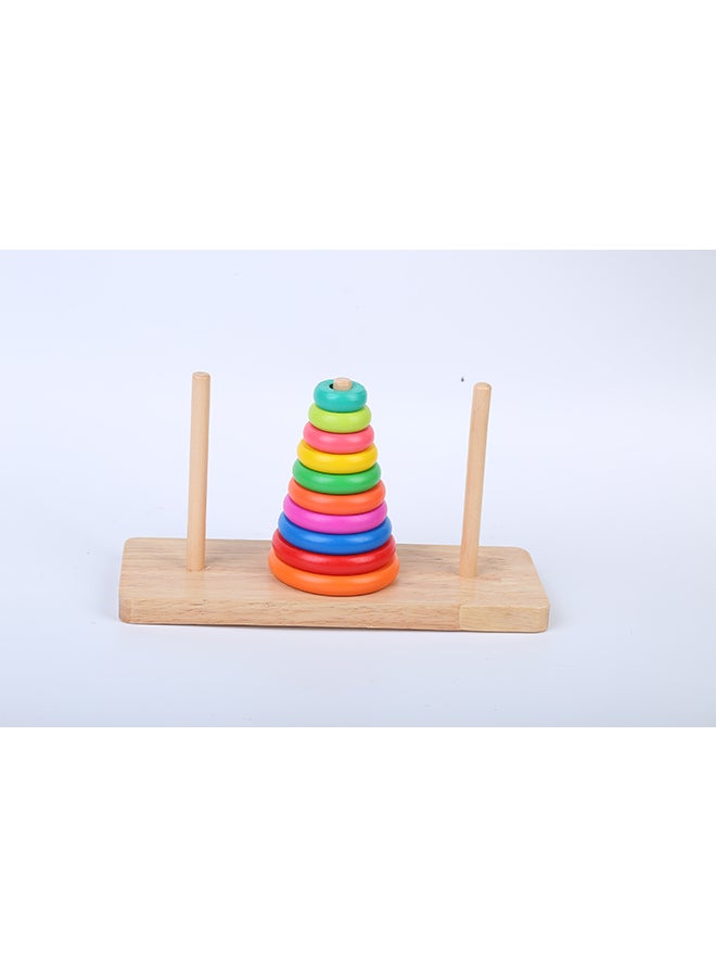 Stack The Rings Wooden Tray