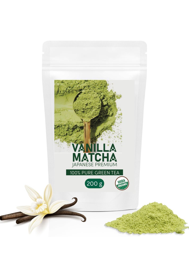 Vanilla Matcha Japanese Premium 100% Pure Green Tea 200g