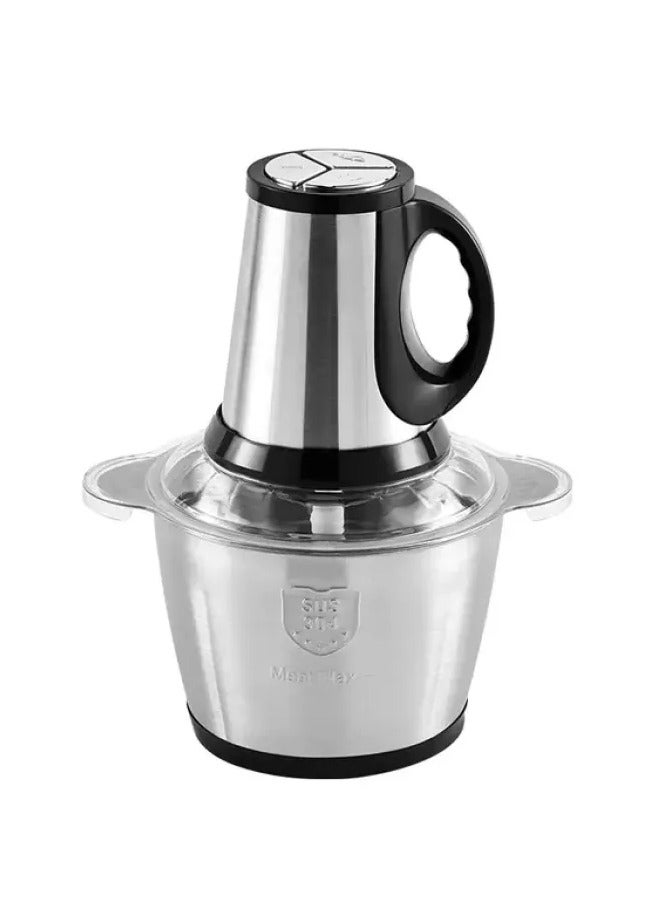 Meat Chopper Electric Silver Crest SUS 304 stainless steel Bowel Capacity 3L Powerful Pure Copper