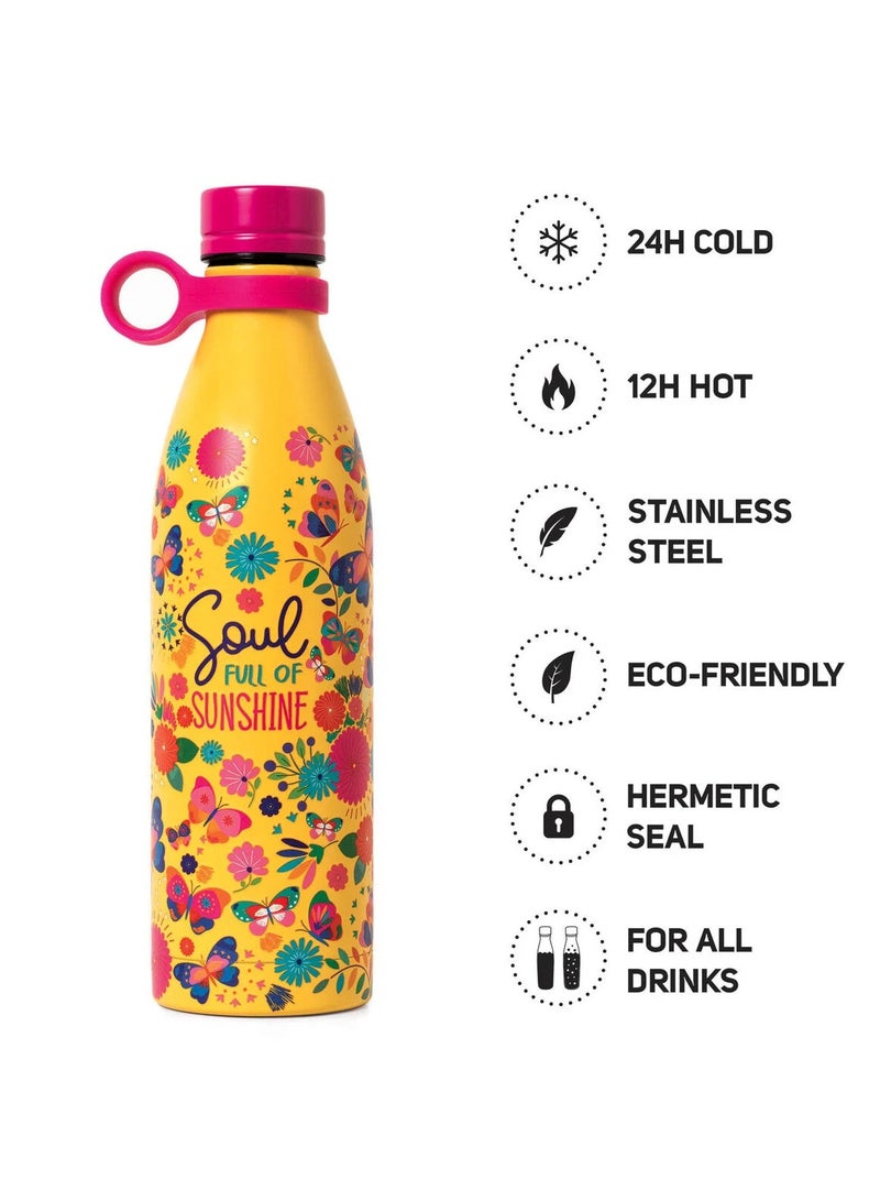Hot & Cold Vacuum Bottle 800 ML Butterfly