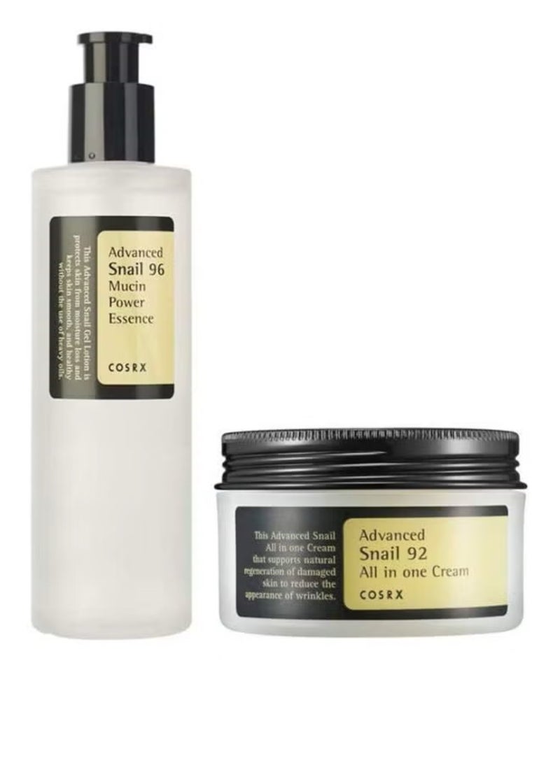 Snail 96 Advanced Mucin and Snail 92 Extract All In One Cream Set Multicolour 100g Multicolour 100g