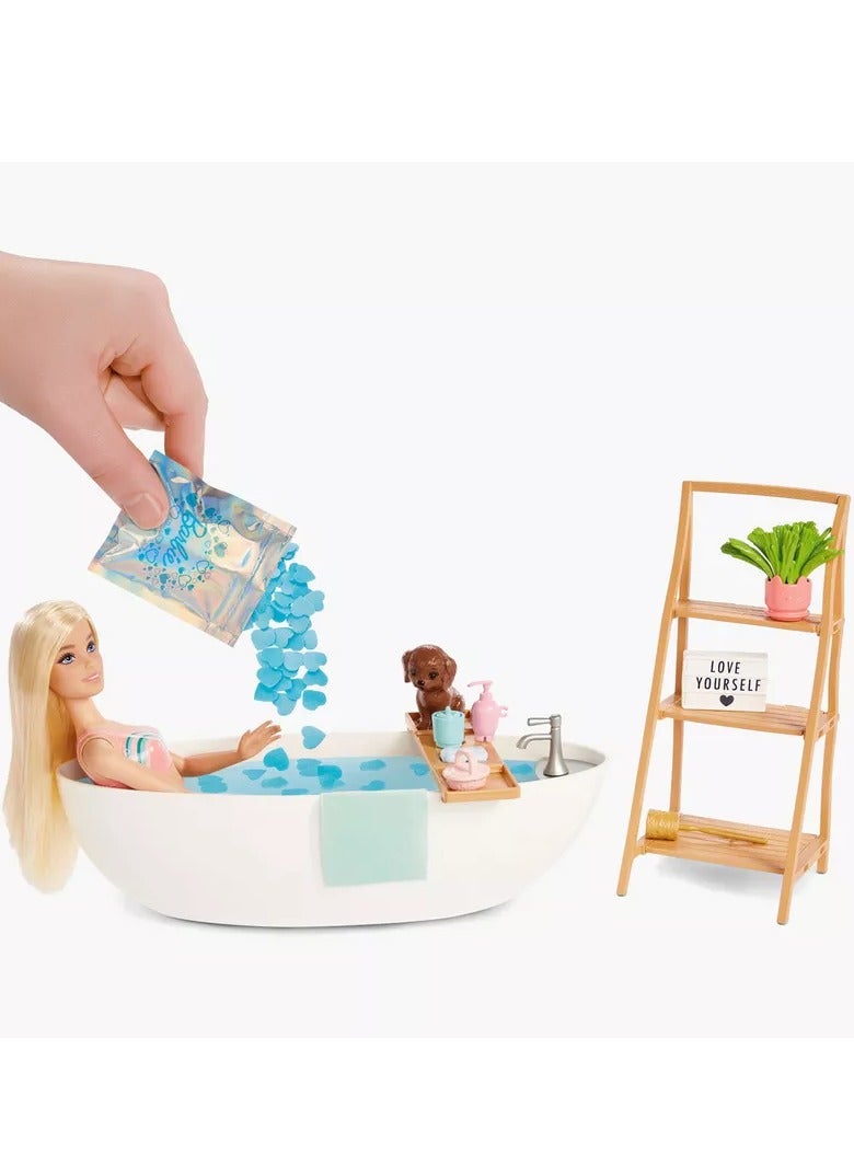 Barbie Soap Confetti Bathtub and Doll Playset