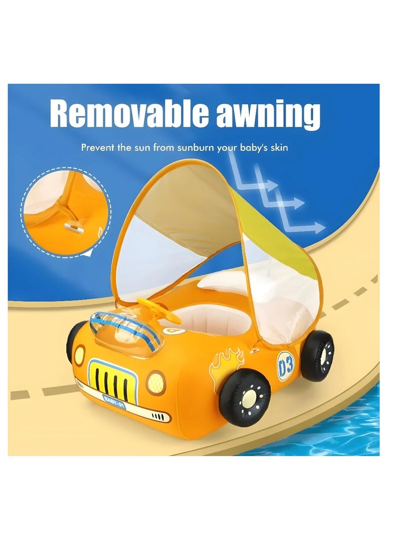 Inflatable Swimming Float  yellow car