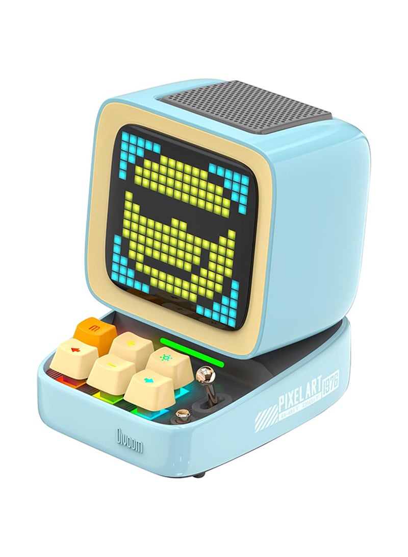 Divoom Ditoo Plus Retro Pixel Art Game Bluetooth Speaker - Blue