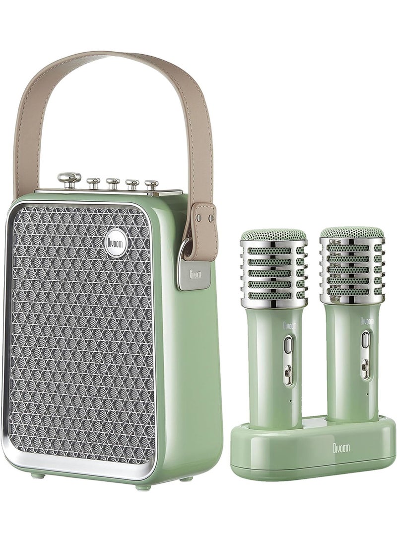 Divoom Songbird HQ Portable Bluetooth Speaker With Microphones Green