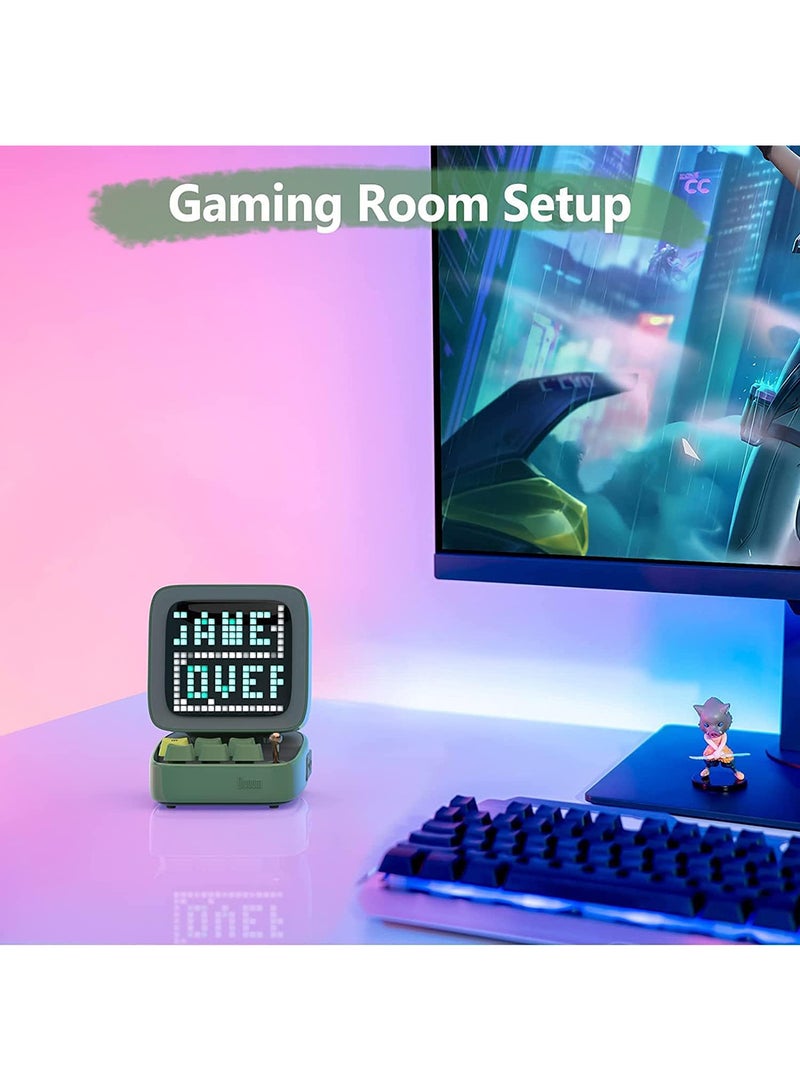 Divoom Ditoo Plus Retro Pixel Art Game Bluetooth Speaker - Green
