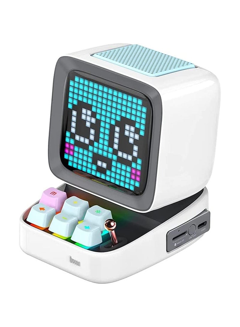 Divoom Ditoo Plus Retro Pixel Art Game Bluetooth Speaker -  White