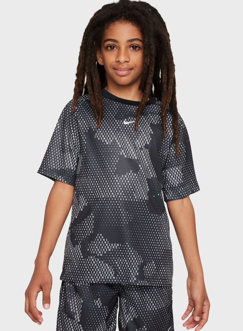 Youth Dri-Fit Multi Aop T-Shirt