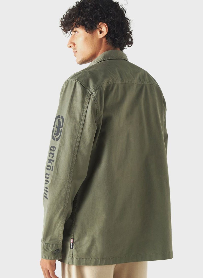 Pocket Detail Regular Fit Shirt