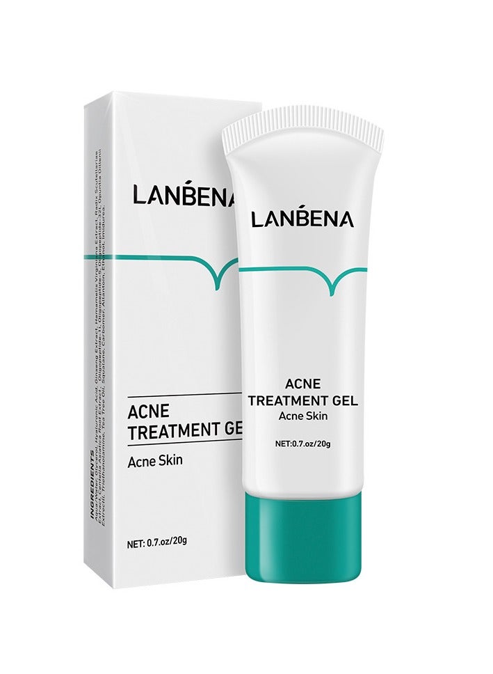 LANBENA Acne Treatment Cream Gel Gel for Face to Shrink Pores Clear Acne Pimples Breakouts and Repair Acne Skin - 20 ml