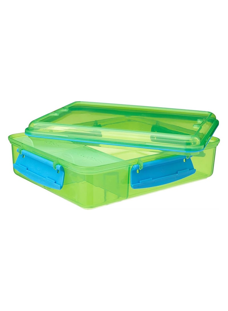 Sistema Lunch Snack Attack Duo Lunch Box 975 ml BPA-Free Assorted Colours