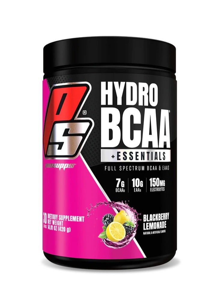 PROSUPPS Hydro BCAA Plus Essentials 30 Serving Blackberry Lemonade