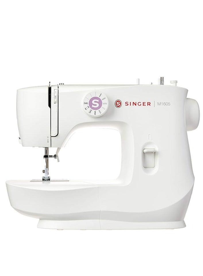 Singer M1605 Domestic Sewing Machine, 6 Built-in Stitches, Easy Stitch Selection, with Front loading Bobbin & Adjustable Thread Tension Dial