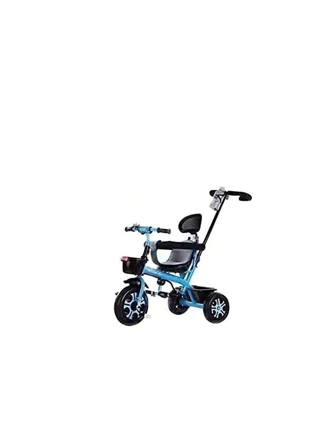 Etroon Tricycle for Kids Dual Storage Basket & Parental Push Handle Kids Tricycle for Baby Cycle for Kids 2 to 5 Years Boy Girl Blue Color