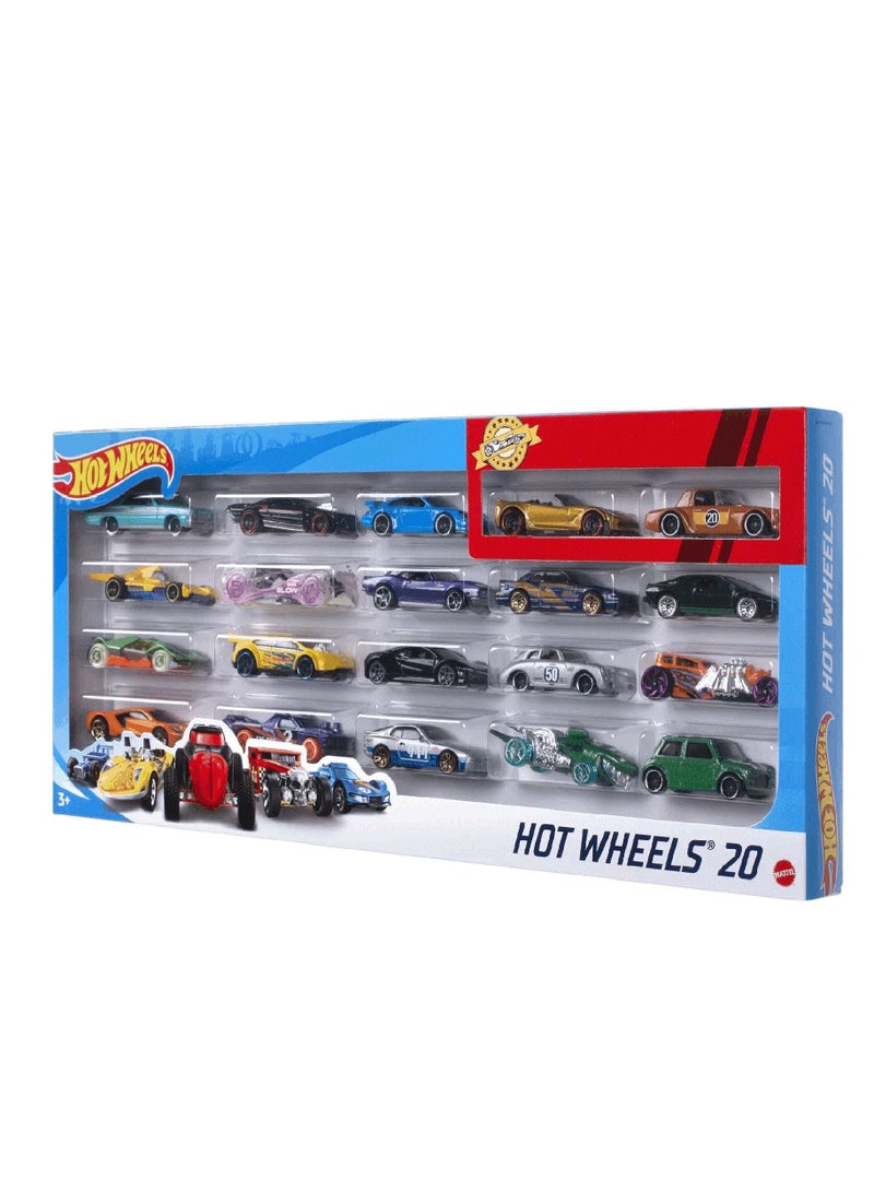 Hot Wheels 20 Piece Toy Car Set