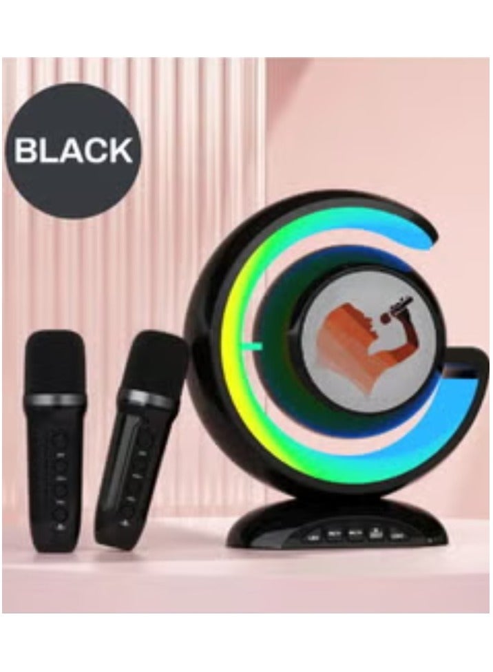 Wireless Lightshow Speaker With Two Wireless Microphones