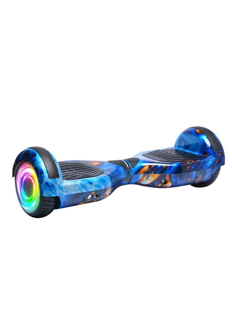 Electric Hoverboard with Led Lights Two Wheels Electric Skateboard Hoverboard Self Balancing with Bluetooth Connection Electric Skateboard for Kids