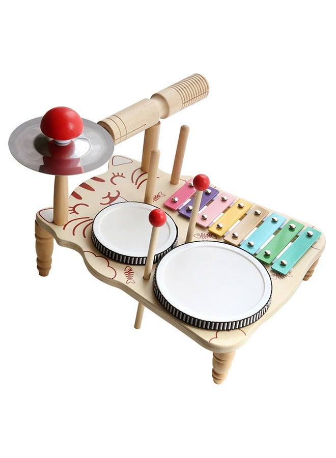 Multifunction Musical Toy Drum Set For Toddler,Early Sounding Educational Toy