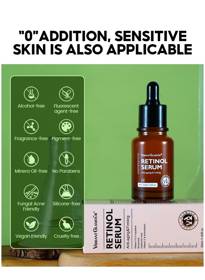 Reduce Fine Lines, Anti-wrinkle Firming Retinol Facial Serum 30g