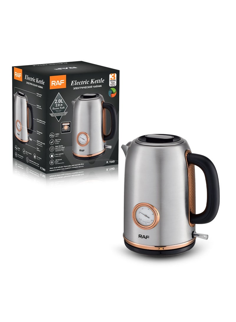Household Stainless Steel Liner Automatic Power-off Kettle 2L