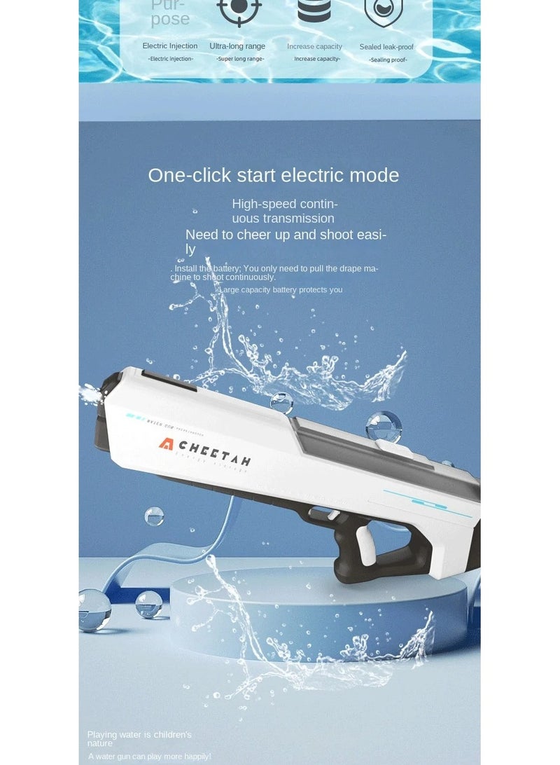 High Tech Automatic Water Absorption Electric Water Gun Large Capacity Games High Pressure Water Gun